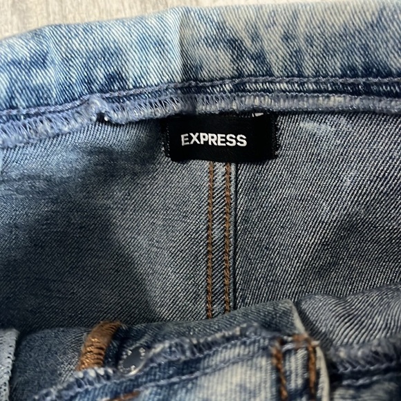 Express Editor Button Fly Acid Wash Jeans Size 00 NWT - Picture 7 of 12